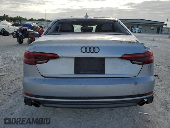 2017 Audi A4 Season of Audi Premium with VIN WAUDNAF43HN058215, listed as a Copart auction lot 49381505 with 0 mi miles and Salvage Title. Bid and sale history available at carsss.com. Image 6.