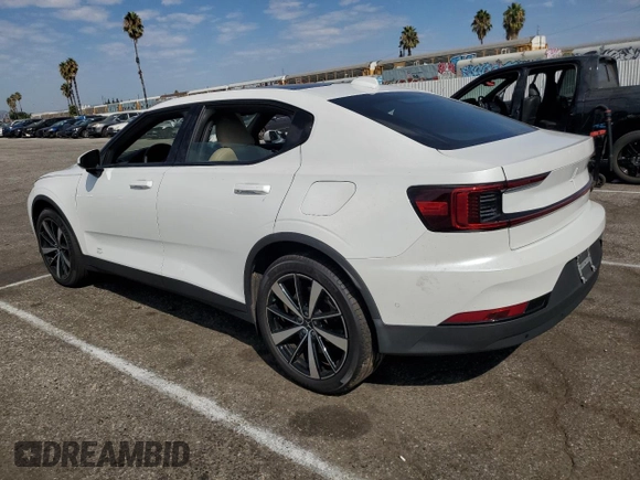 2021 Polestar 2 Launch Edition with VIN LPSED3KA9ML027163, listed as a Copart auction lot 70563394 with 0 mi miles and Salvage Title. Bid and sale history available at carsss.com. Image 2.