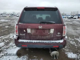 2007 Honda Pilot EX with VIN 2HKYF18407H001466, listed as a Copart auction lot 49218785 with 263,341 mi miles and Salvage Title. Bid and sale history available at DreamBid. Image 6.