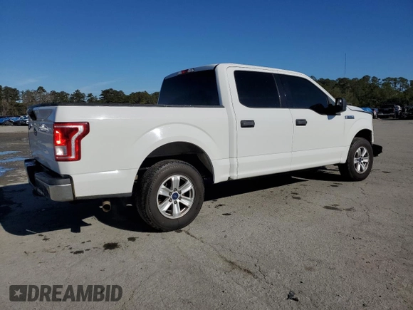 2017 Ford F-150 XL with VIN 1FTEW1CF3HFC04617, listed as a Copart auction lot 88091065 with 206,559 mi miles and Salvage title. Bid and sale history available at DreamBid. Image 3.