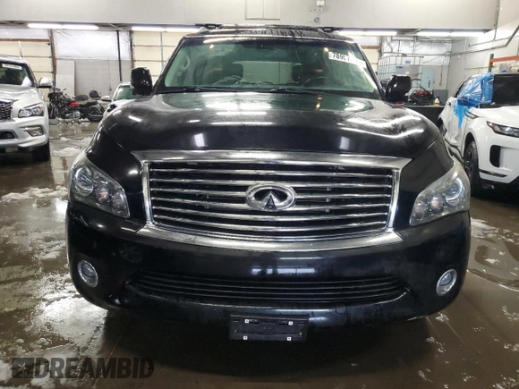 2012 Infiniti QX56 7-passenger with VIN JN8AZ2NE5C9015530, listed as a Copart auction lot 78957604 with 120,104 mi miles and Salvage Title. Bid and sale history available at carsss.com. Image 5.