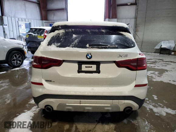 2018 BMW X3 xDrive30i with VIN 5UXTR9C58JLC76295, listed as a Copart auction lot 43845325 with 0 mi miles and Salvage Title. Bid and sale history available at carsss.com. Image 6.
