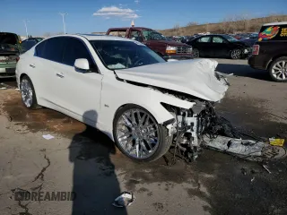 2020 Infiniti Q50 with VIN JN1EV7AR6LM250968, listed as a Copart auction lot 48635185 with 32,402 mi miles and Salvage Title. Bid and sale history available at DreamBid. Image 4.