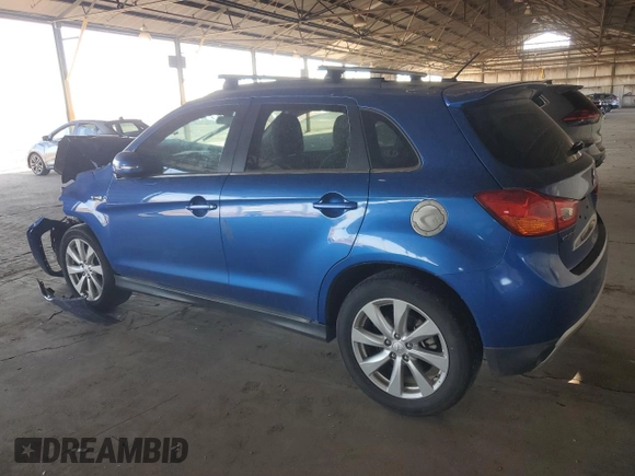 2015 Mitsubishi Outlander Sport 2.4 GT with VIN 4A4AP4AW9FE046120, listed as a Copart auction lot 81952994 with 90,933 mi miles and Salvage Title. Bid and sale history available at carsss.com. Image 2.