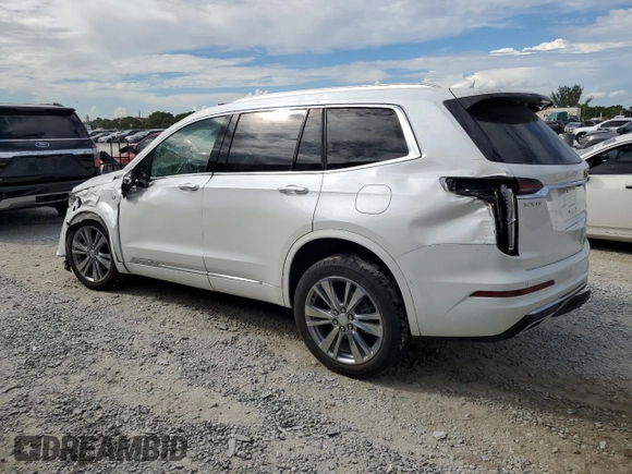 2024 Cadillac XT6 FWD Premium Luxury with VIN 1GYKPCRS2RZ708893, listed as a Copart auction lot 74565354 with 4,329 mi miles and Salvage Title. Bid and sale history available at carsss.com. Image 2.