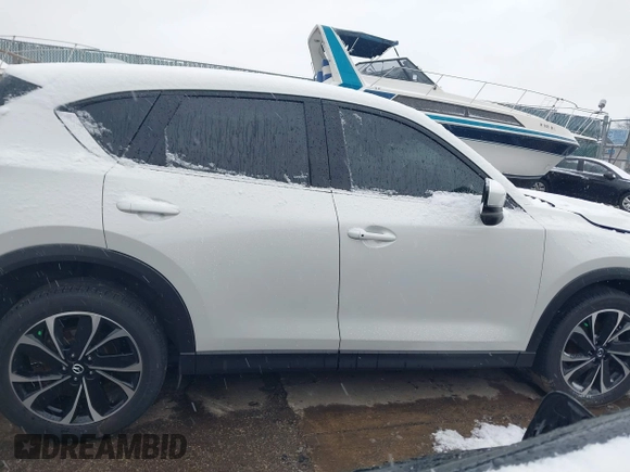 2023 Mazda CX-5 2.5 S Premium Package with VIN JM3KFBDM9P0124382, listed as a IAAI auction lot 40908008 with 25,148 mi miles. Bid and sale history available at carsss.com. Image 13.