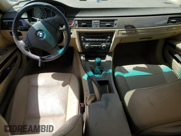 2011 BMW 3 Series 335i with VIN WBAPM5C54BE435971, listed as a Copart auction lot 52013735 with 0 mi miles and Salvage Title. Bid and sale history available at carsss.com. Image 8.