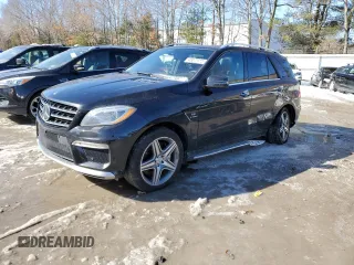 2015 Mercedes-Benz M ML 63 AMG with VIN 4JGDA7EB1FA473745, listed as a Copart auction lot 45077315 with 114,782 mi miles and Clean Title. Bid and sale history available at carsss.com. Image 1.