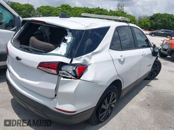 2023 Chevrolet Equinox LS with VIN 3GNAXHEG1PL225603, listed as a IAAI auction lot 42259161 with 24,686 mi miles and . Bid and sale history available at DreamBid. Image 4.
