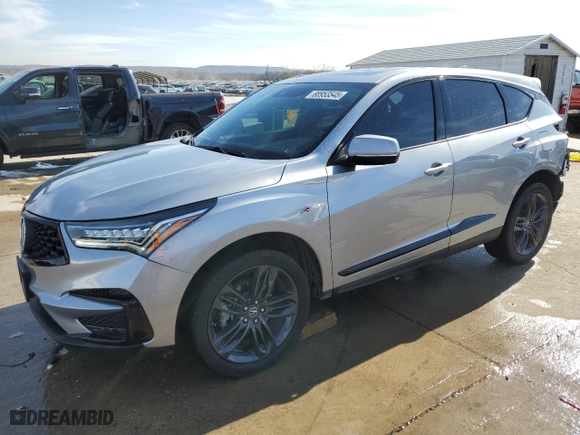 2021 Acura RDX w/A-Spec Package with VIN 5J8TC1H63ML019389, listed as a Copart auction lot 88953545 with 21,350 mi miles and Clean Title. Bid and sale history available at carsss.com. Image 1.