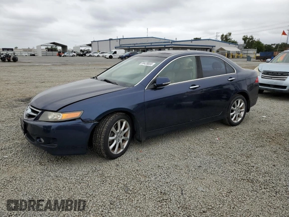 2008 Acura TSX Nav with VIN JH4CL96908C000040, listed as a Copart auction lot 59428855 with 113,682 mi miles and Salvage title. Bid and sale history available at DreamBid. Image 1.