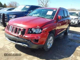 2016 Jeep Compass Latitude with VIN 1C4NJCEB9GD575117, listed as a IAAI auction lot 41716611 with 107,295 mi miles. Bid and sale history available at carsss.com. Image 2.