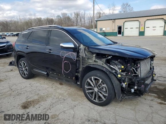 2020 GMC Terrain Denali with VIN 3GKALXEX2LL346606, listed as a Copart auction lot 51112045 with 46,871 mi miles and Salvage title. Bid and sale history available at DreamBid. Image 4.