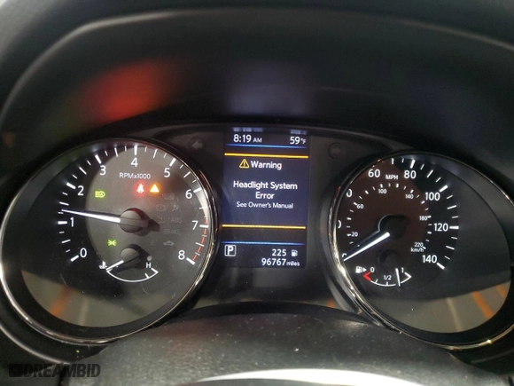 2018 Nissan Rogue S with VIN JN8AT2MV1JW324347, listed as a Copart auction lot 44183505 with 96,767 mi miles and Salvage Title. Bid and sale history available at carsss.com. Image 9.