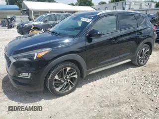 2020 Hyundai Tucson Ultimate with VIN KM8J33AL1LU111915, listed as a Copart auction lot 58824645 with 45,567 mi miles and Salvage title. Bid and sale history available at DreamBid. Image 1.