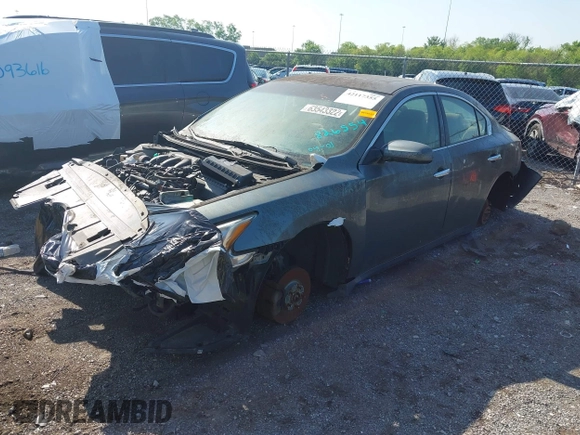 2011 Nissan Maxima 3.5 SV with VIN 1N4AA5AP5BC826554, listed as a IAAI auction lot 42117355 with 1 mi miles. Bid and sale history available at carsss.com. Image 2.