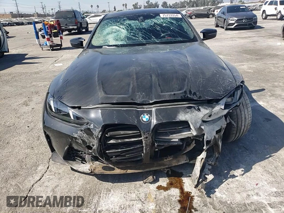 2025 BMW M4 Competition xDrive with VIN WBS33HK09SCS59001, listed as a Copart auction lot 75733354 with 0 mi miles and Salvage Title. Bid and sale history available at carsss.com. Image 11.