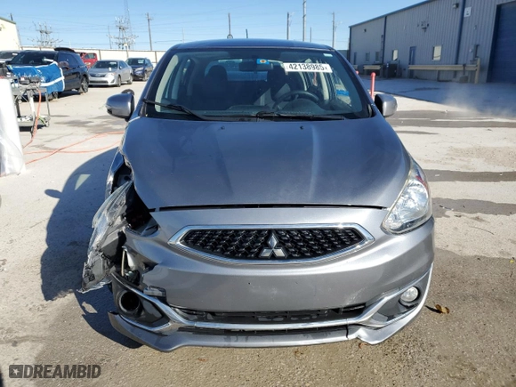 2019 Mitsubishi Mirage SE with VIN ML32A4HJ5KH005759, listed as a Copart auction lot 42138985 with 104,233 mi miles and Salvage Title. Bid and sale history available at carsss.com. Image 5.