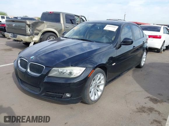 2011 BMW 3 Series 328i with VIN WBAPH7G57BNM54430, listed as a IAAI auction lot 41851093 with 188,291 mi miles. Bid and sale history available at carsss.com. Image 2.