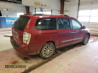 2012 Kia Sedona EX with VIN KNDMH4C75C6503969, listed as a Copart auction lot 54177734 with 190,995 mi miles and Salvage Title. Bid and sale history available at carsss.com. Image 3.