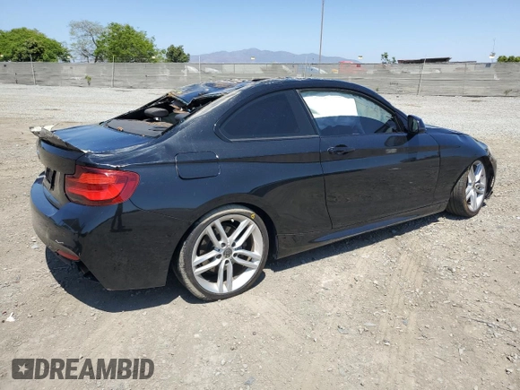 2016 BMW 2 Series 228i with VIN WBA1F9C53GV546624, listed as a Copart auction lot 57800425 with 96,608 mi miles and Salvage title. Bid and sale history available at DreamBid. Image 3.