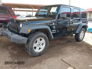 2016 Jeep Wrangler Unlimited Sport with VIN 1C4BJWDG9GL161844, listed as a IAAI auction lot 42074473 with 109,508 mi miles and . Bid and sale history available at DreamBid. Image 2.