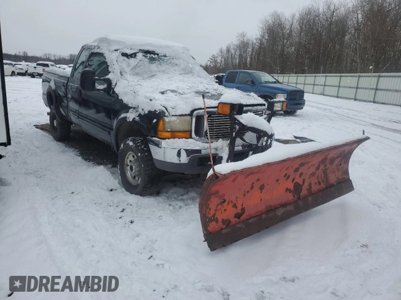 2001 Ford F-350 XL with VIN 1FTSX31S51EB17955, listed as a Copart auction lot 82145044 with 128,289 mi miles and Salvage Title. Bid and sale history available at DreamBid. Image 4.