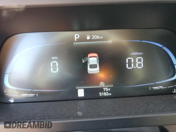 2024 Hyundai Elantra SE with VIN KMHLL4DGXRU799287, listed as a Copart auction lot 47866005 with 5,182 mi miles and Salvage Title. Bid and sale history available at DreamBid. Image 9.