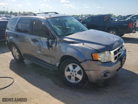 2008 Ford Escape XLT with VIN 1FMCU031X8KA77833, listed as a Copart auction lot 52677714 with 218,934 mi miles and Non Repairable. Bid and sale history available at carsss.com. Image 4.