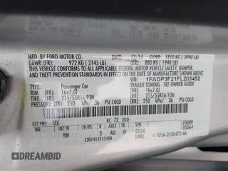 2015 Ford Focus SE с VIN 1FADP3F21FL203452, выставлен на аукционе IAAI как лот 40119573 с пробегом 143 915 миль миль и . История ставок и продаж доступна на DreamBid. Изображение 9.