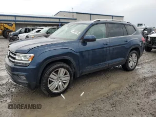 2019 Volkswagen Atlas SE with VIN 1V2WR2CA1KC599975, listed as a Copart auction lot 56891595 with 181,162 mi miles and Salvage title. Bid and sale history available at DreamBid. Image 1.