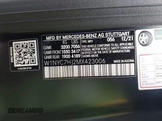 2021 Mercedes-Benz G 63 AMG z VIN W1NYC7HJ2MX423006, wystawiony jako IAAI lot #42170637 z przebiegiem 11 910 mil mil oraz . Historia ofert i sprzedaży dostępna na DreamBid. Obrazek 9.