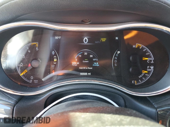 2015 Jeep Grand Cherokee Overland with VIN 1C4RJFCM5FC146181, listed as a Copart auction lot 47127815 with 93,566 mi miles and Salvage title. Bid and sale history available at DreamBid. Image 9.