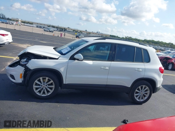2017 Volkswagen Tiguan S with VIN WVGAV7AX5HK055081, listed as a IAAI auction lot 42224764 with 66,774 mi miles and . Bid and sale history available at DreamBid. Image 14.