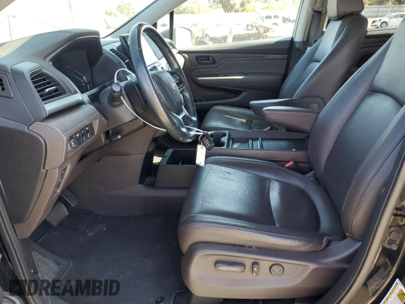 2018 Honda Odyssey Touring with VIN 5FNRL6H80JB065039, listed as a Copart auction lot 54944595 with 81,987 mi miles and Salvage Title. Bid and sale history available at carsss.com. Image 7.