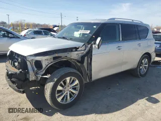 2016 Infiniti QX80 z VIN JN8AZ2NEXG9124961, wystawiony jako Copart lot #49160005 z przebiegiem 123 958 mil mil oraz Nie do naprawy • Non repairable. Historia ofert i sprzedaży dostępna na DreamBid. Obrazek 1.