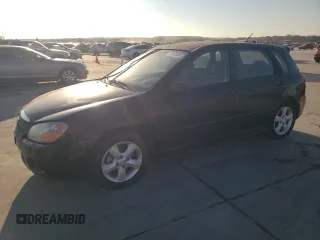 2007 Kia Spectra with VIN KNAFE161375007164, listed as a Copart auction lot 71791154 with 165,502 mi miles and Clean Title. Bid and sale history available at carsss.com. Image 1.