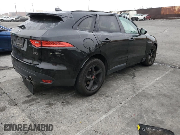2018 Jaguar F-PACE 30t Premium with VIN SADCJ2GX9JA296399, listed as a Copart auction lot 86770484 with 0 mi miles and Salvage Title. Bid and sale history available at carsss.com. Image 3.
