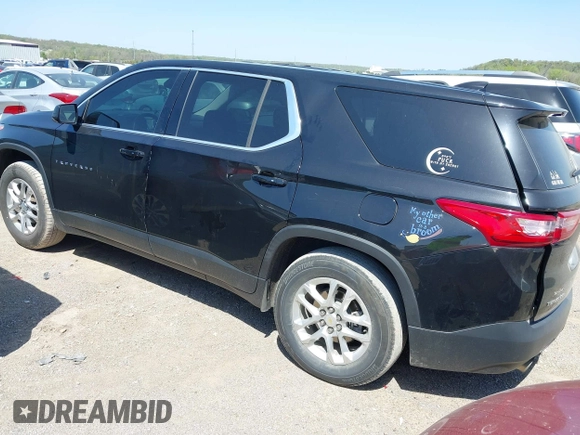 2020 Chevrolet Traverse LS z VIN 1GNERFKW0LJ172972, wystawiony jako IAAI lot #42011302 z przebiegiem 90 799 mil mil oraz . Historia ofert i sprzedaży dostępna na DreamBid. Obrazek 3.