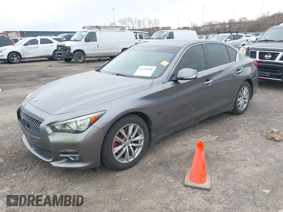 2016 Infiniti Q50 Premium with VIN JN1EV7AR5GM345768, listed as a IAAI auction lot 41738518 with 124,783 mi miles and . Bid and sale history available at carsss.com. Image 17.