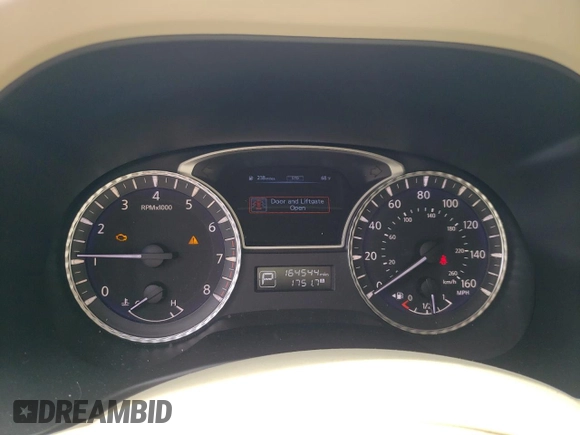 2014 Infiniti QX60 with VIN 5N1AL0MN3EC504335, listed as a Copart auction lot 46644225 with 164,544 mi miles and Salvage Title. Bid and sale history available at DreamBid. Image 9.