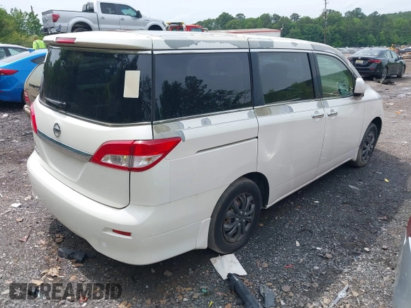 2014 Nissan Quest S with VIN JN8AE2KP5E9103563, listed as a IAAI auction lot 42223702 with 93,373 mi miles and . Bid and sale history available at DreamBid. Image 4.