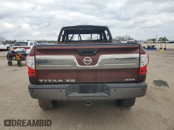 2016 Nissan Titan Pro-4X with VIN 1N6BA1F44GN509914, listed as a Copart auction lot 44417905 with Not provided miles and Salvage title. Bid and sale history available at DreamBid. Image 6.