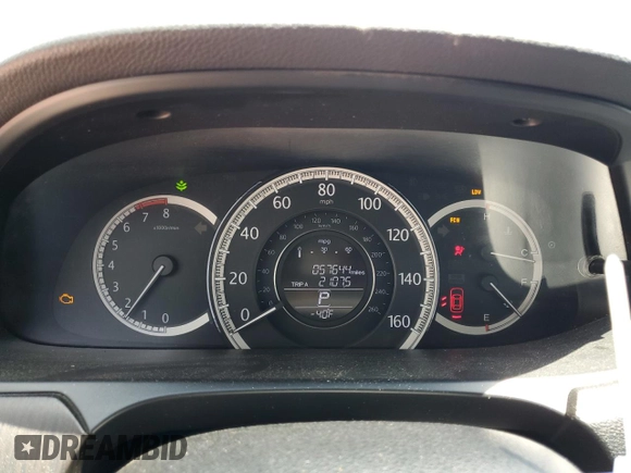 2015 Honda Accord EX-L с VIN 1HGCR2F88FA097268, выставлен на аукционе Copart как лот 55298235 с пробегом 57 644 миль миль и Списание • Salvage title. История ставок и продаж доступна на DreamBid. Изображение 9.