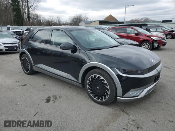 2022 Hyundai Ioniq 5 Limited with VIN KM8KRDAF7NU114002, listed as a Copart auction lot 45955225 with 20,257 mi miles and Salvage title. Bid and sale history available at DreamBid. Image 4.