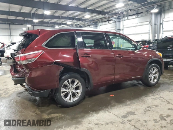 2014 Toyota Highlander XLE z VIN 5TDJKRFH4ES007652, wystawiony jako Copart lot #57761295 z przebiegiem 259 454 mil mil oraz Szkoda całkowita • Salvage title. Historia ofert i sprzedaży dostępna na DreamBid. Obrazek 3.