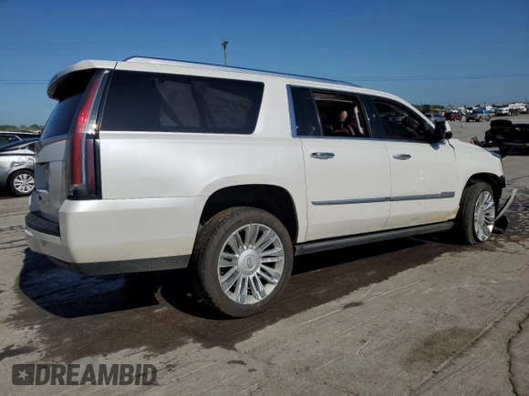 2016 Cadillac Escalade ESV Premium Collection z VIN 1GYS4JKJ7GR199458, wystawiony jako Copart lot #54258705 z przebiegiem 148 150 mil mil oraz Szkoda całkowita • Salvage title. Historia ofert i sprzedaży dostępna na DreamBid. Obrazek 3.