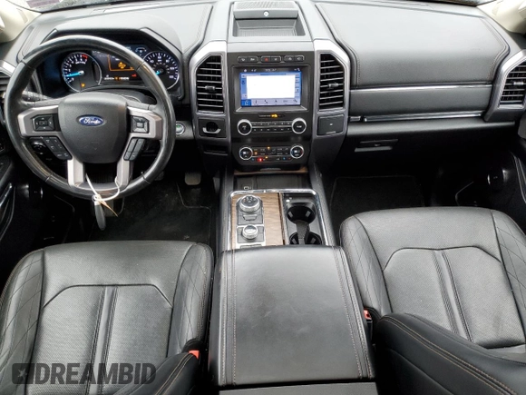 2019 Ford Expedition Platinum with VIN 1FMJU1MT7KEA23974, listed as a Copart auction lot 53355755 with 81,916 mi miles and Salvage title. Bid and sale history available at DreamBid. Image 8.