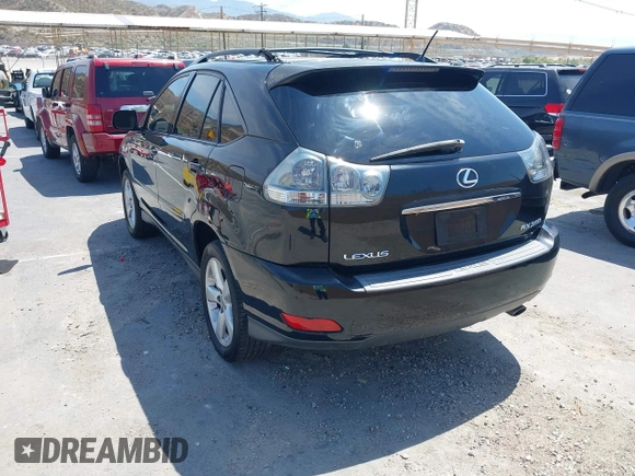2007 Lexus RX 350 with VIN JTJHK31U772007569, listed as a IAAI auction lot 42497470 with 132,953 mi miles and . Bid and sale history available at DreamBid. Image 3.