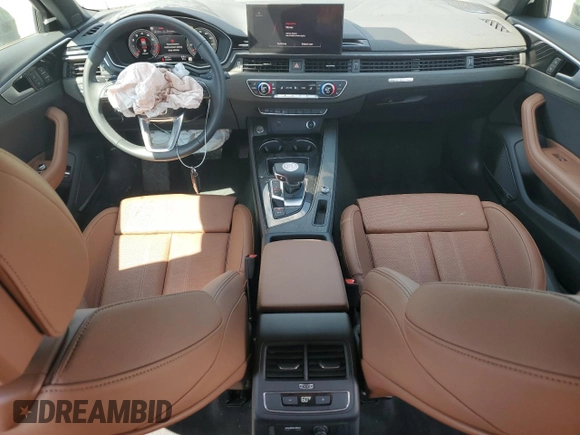 2025 Audi A4 S line Premium Plus with VIN WAUEAAF48SN000964, listed as a Copart auction lot 54632825 with 9,912 mi miles and Salvage Title. Bid and sale history available at DreamBid. Image 8.